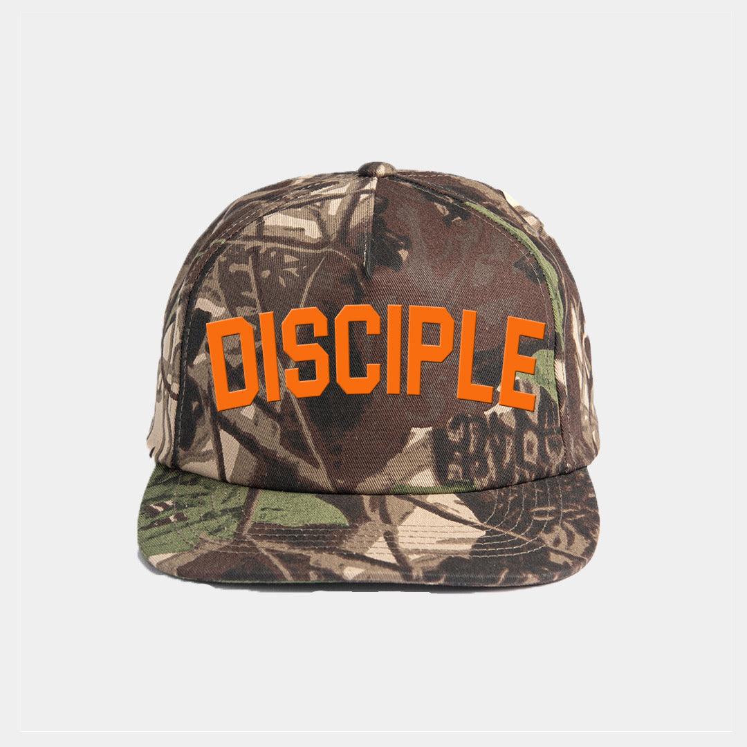 Disciple Embroidered Snapback Hat || Camo