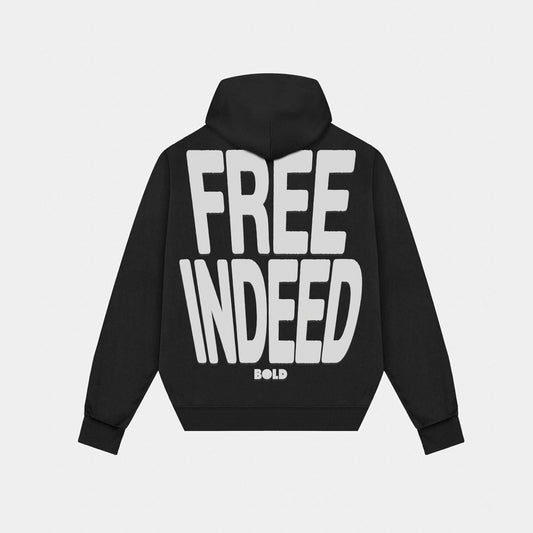 *PRE-ORDER* Free Indeed Hoodie || Black