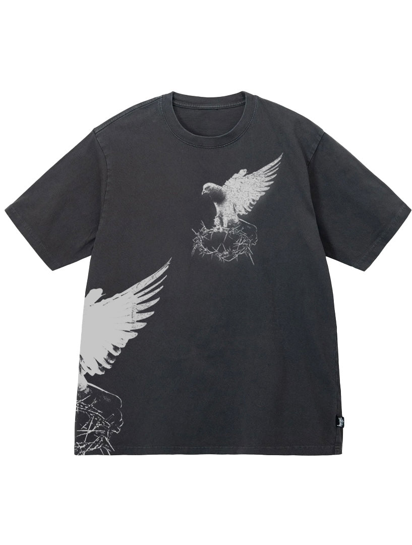 Holy Spirit Tee || Ash Black (Distressed)