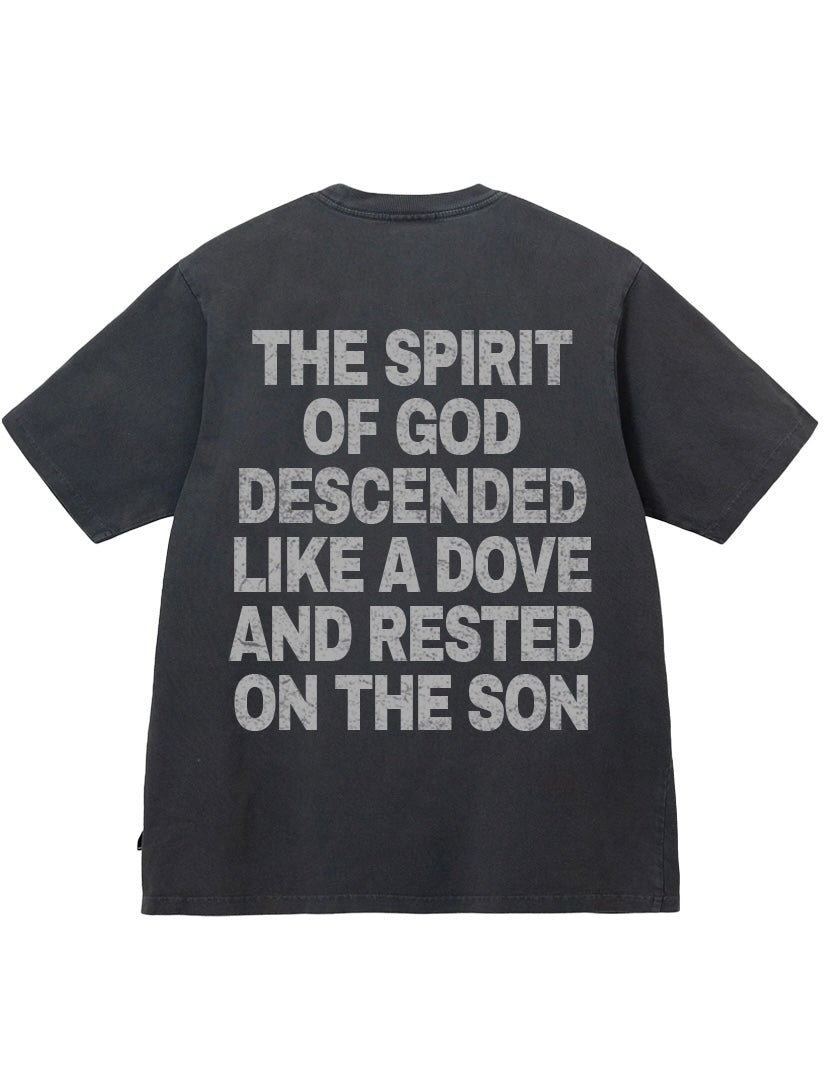 Holy Spirit Tee || Ash Black (Distressed)