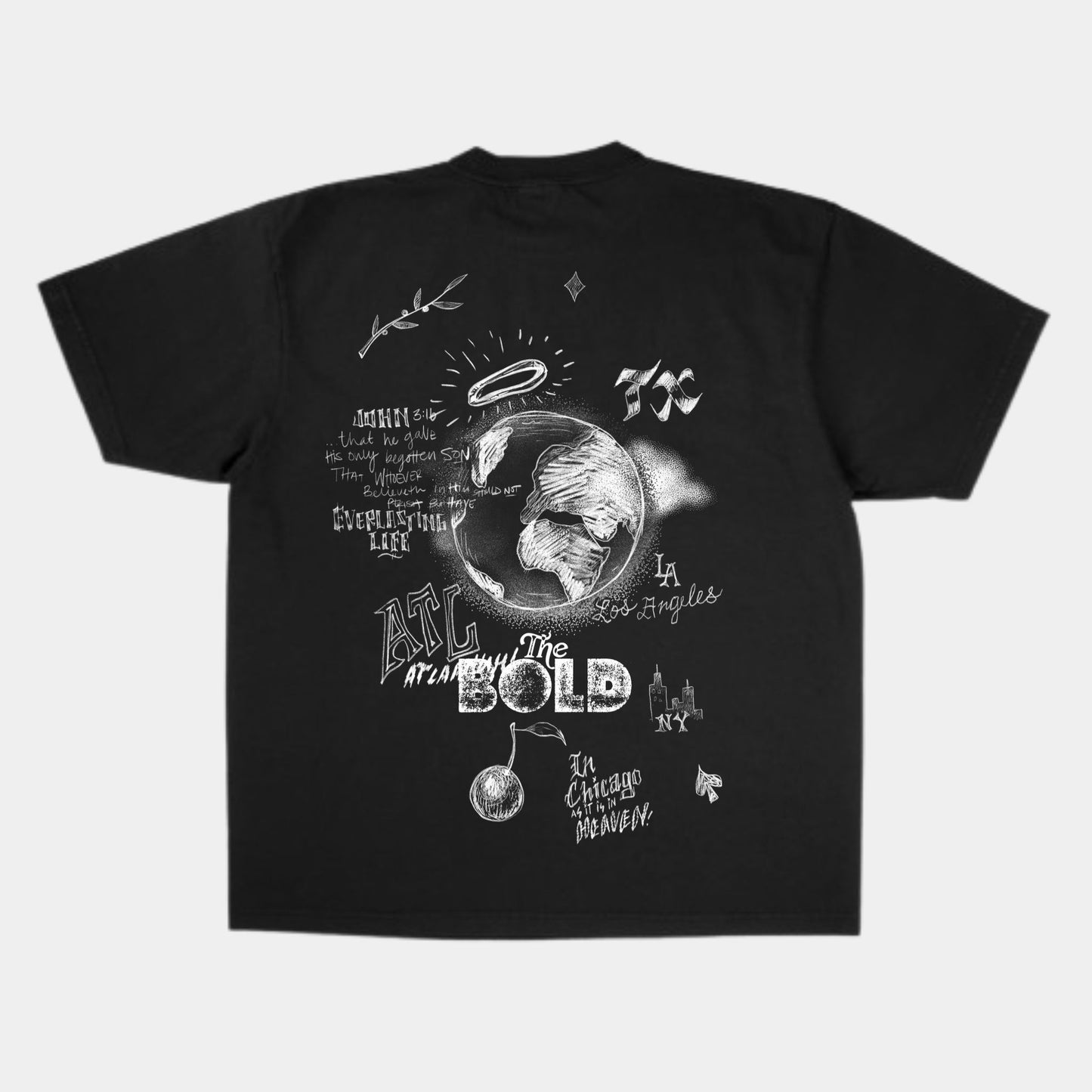 For God So Loved Tee || Black/Heavyweight