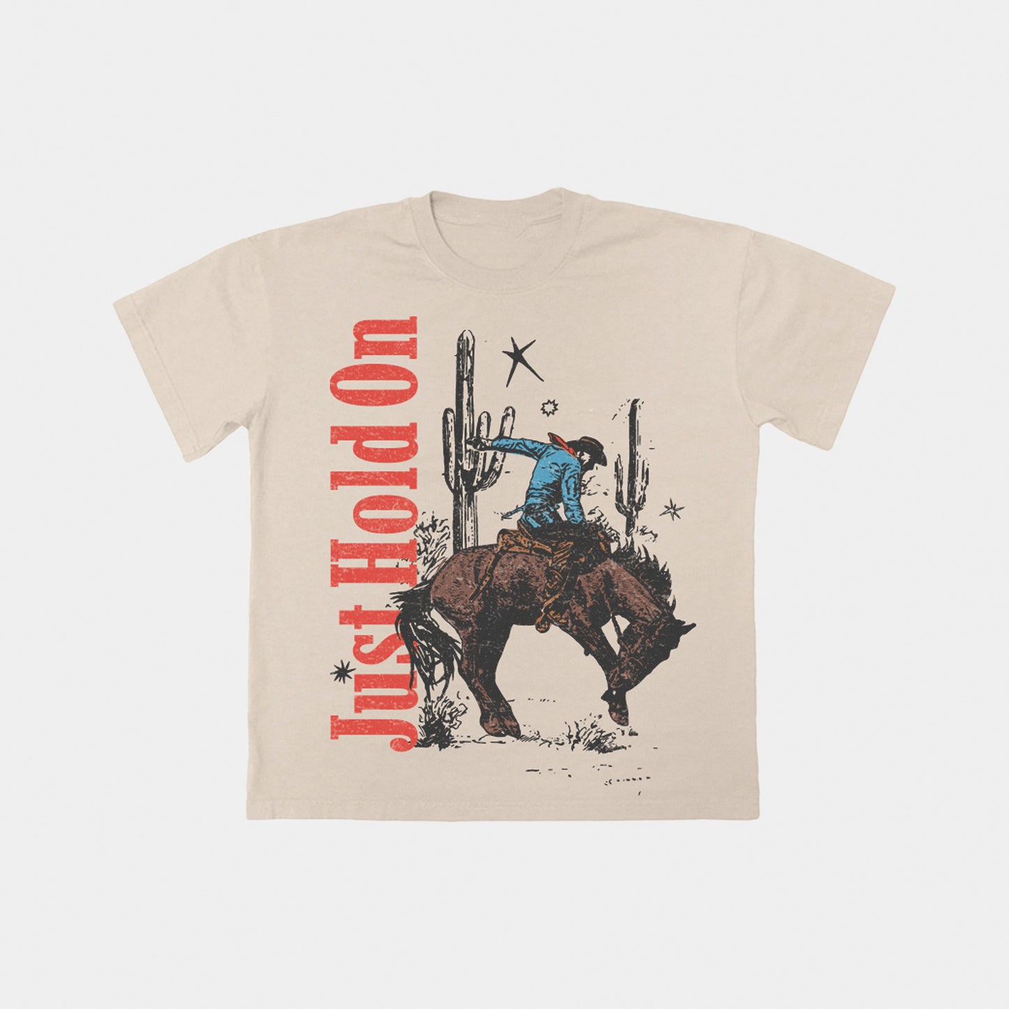 Just Hold On Tee || Oatmeal