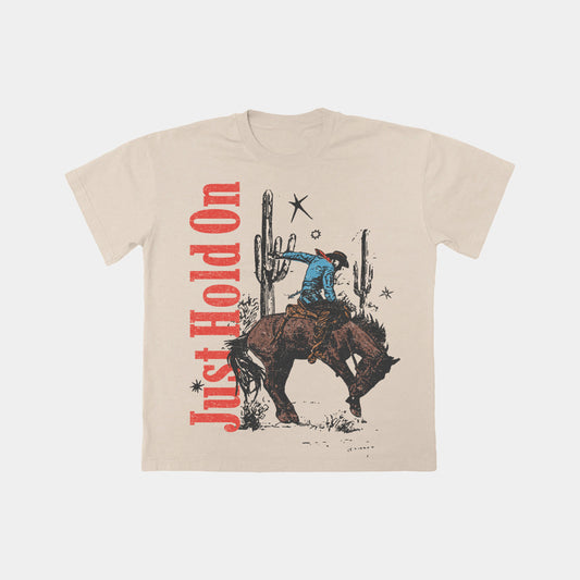 Just Hold On Tee || Oatmeal