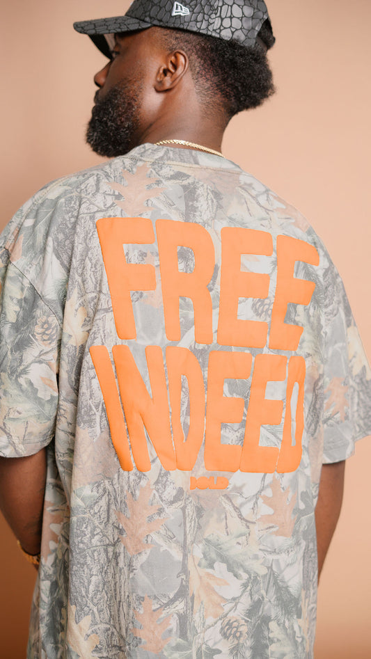 Free Indeed Tee — Camo
