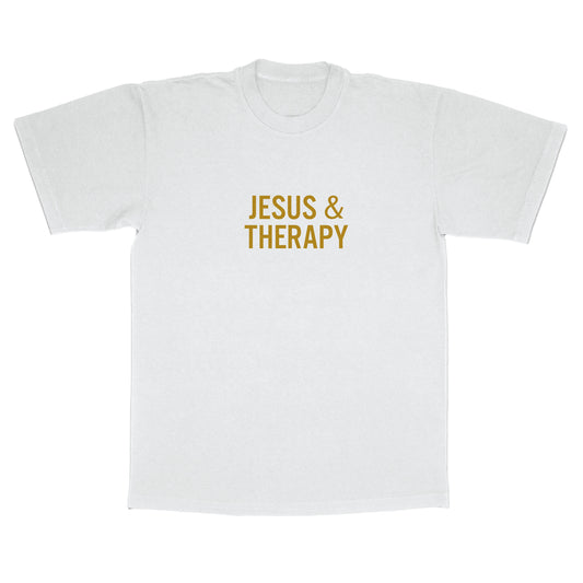 Jesus & Therapy Tee (White)