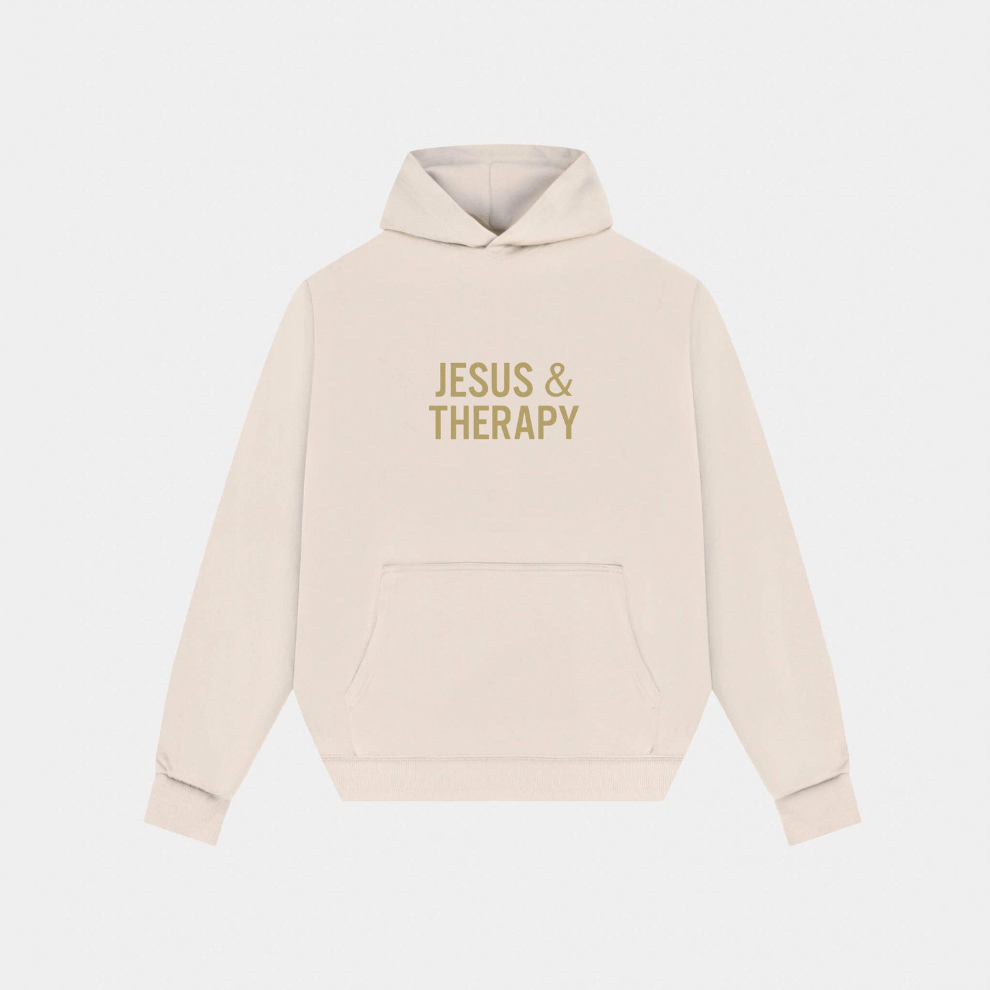 Jesus & Therapy Hoodie || Sandshell