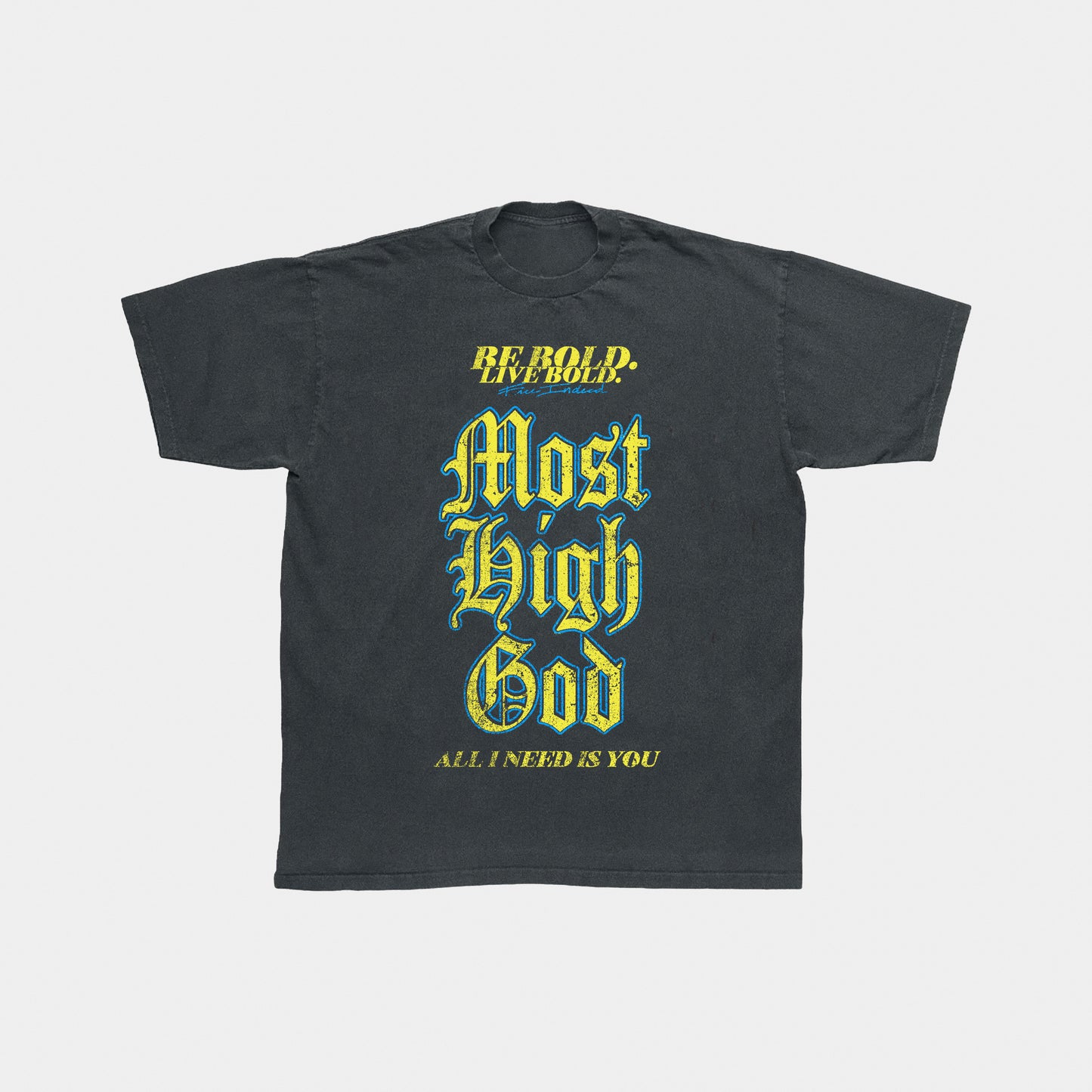 Most High God Tee || Charcoal