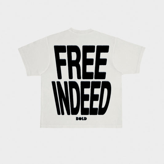 Free Indeed Tee || White