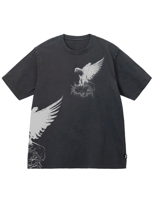 Holy Spirit Tee || Ash Black (Distressed)