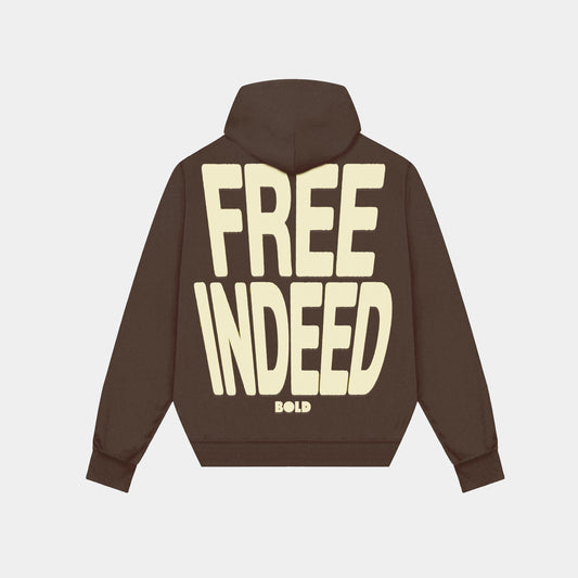 Free Indeed Hoodie || Brown