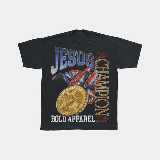 Jesus Champion Tee || Black