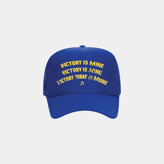 Victory is Mine Trucker Hat || Blue
