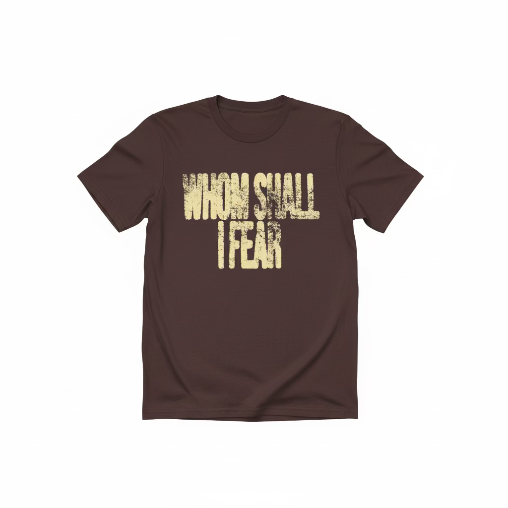 Whom Shall I Fear Tee || Brown/Yellow –– WTP Tour Edition
